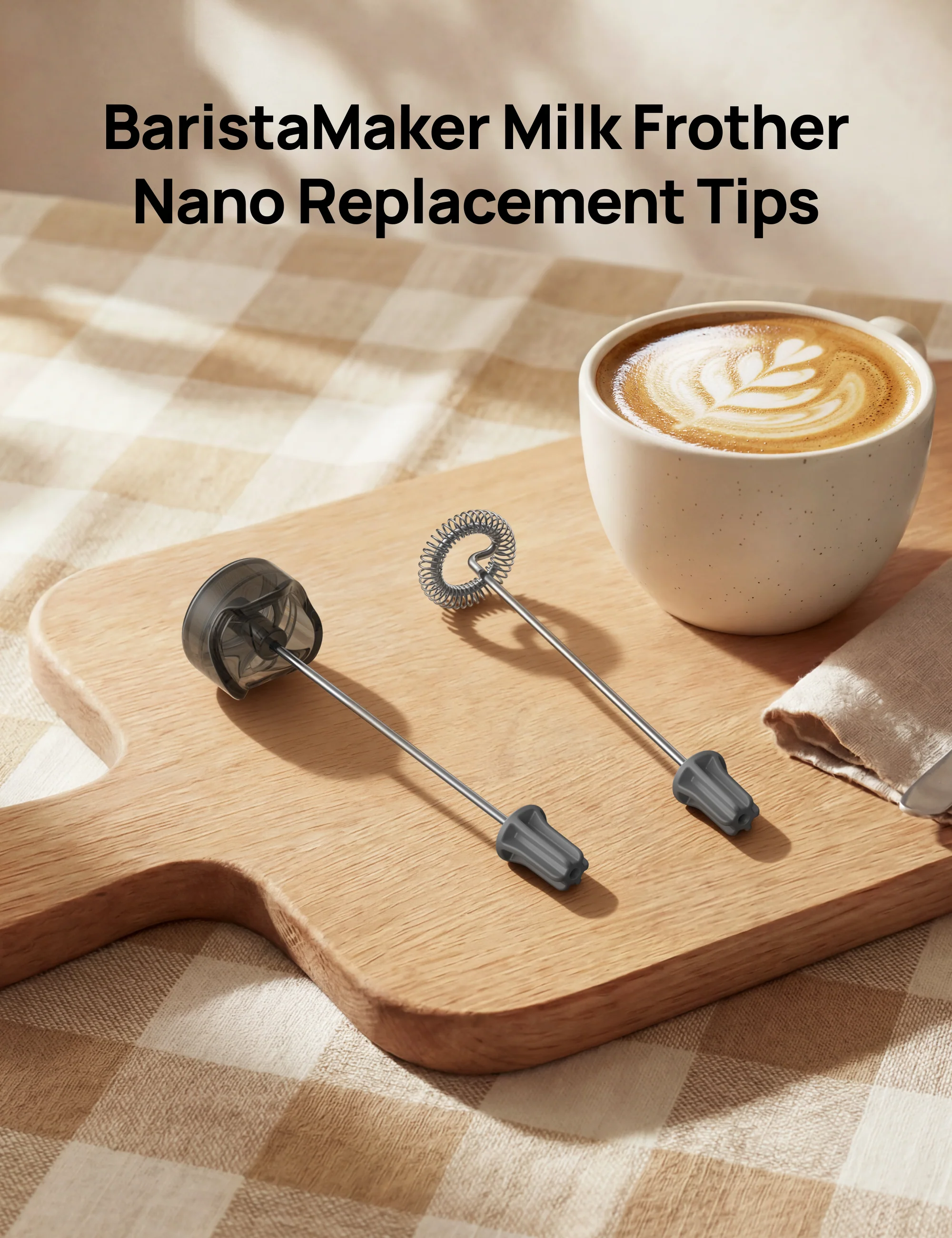 BaristaMaker Milk Frother Nano Whisk Set - Image 2