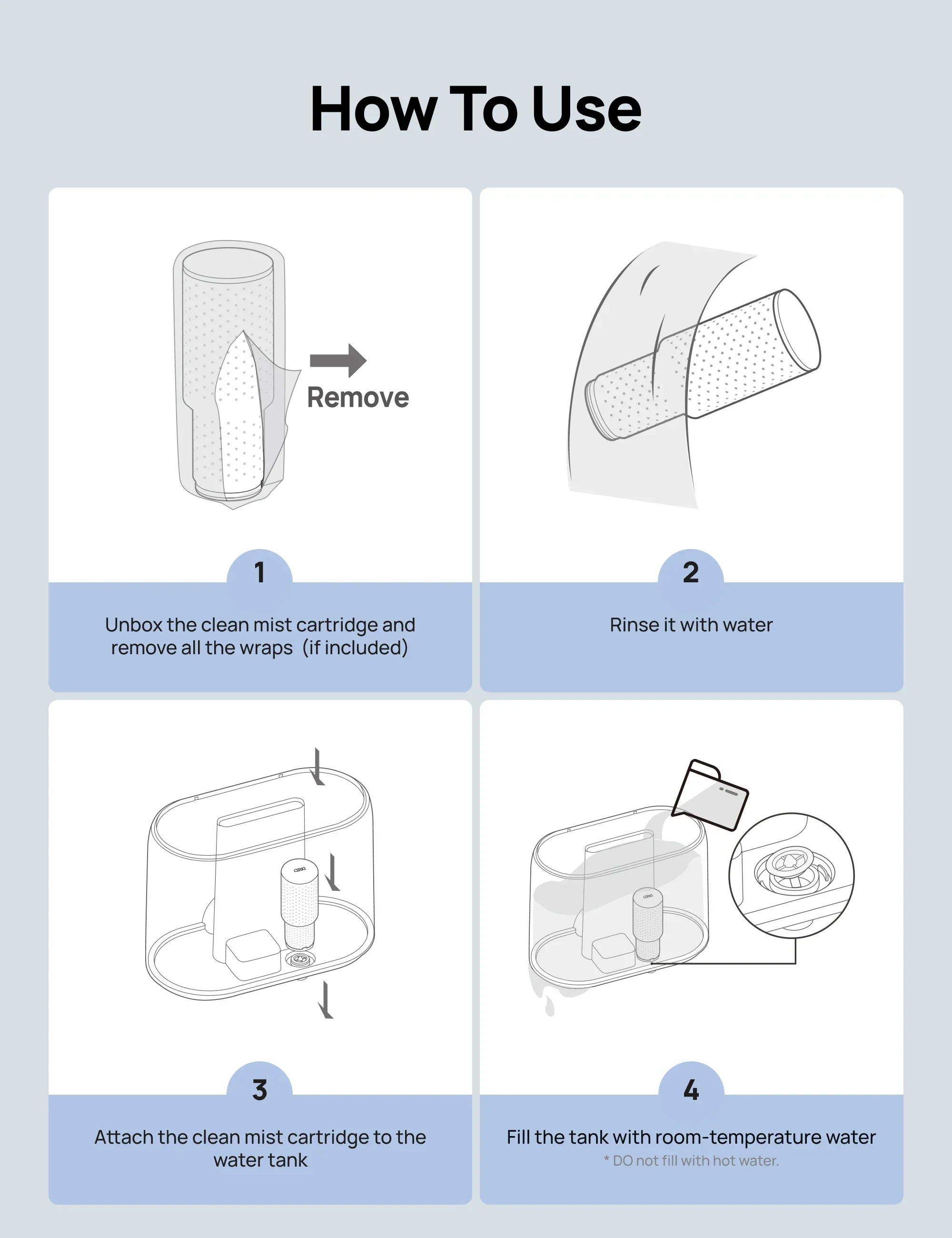 Clean Mist Cartridge - 3-Pack, Compatible with Dreo Humidifiers 311/311S/524/524S/306/306S/409S/420S/321/312 - Image 6