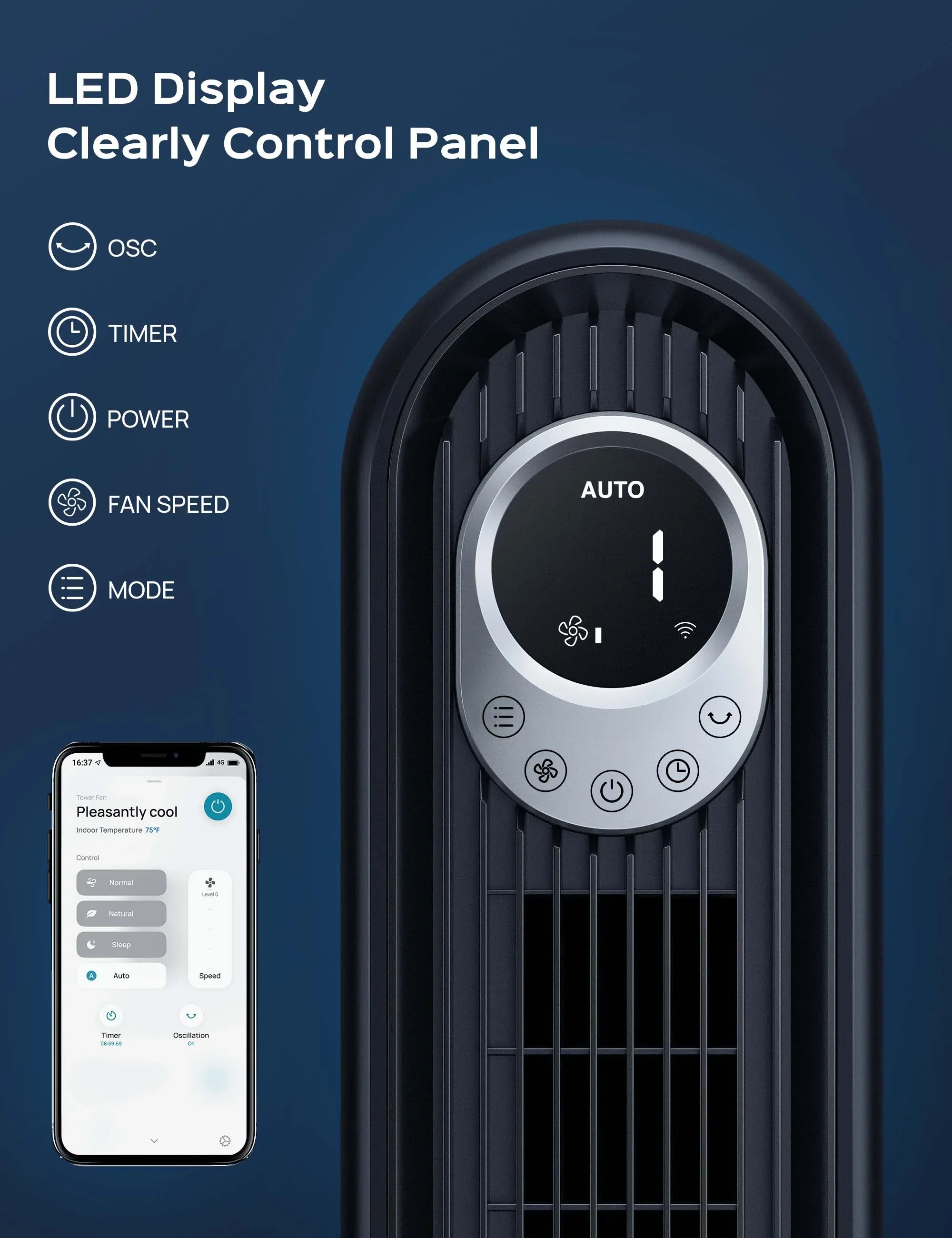 Smart Tower Fan Cruiser Pro T1S - Image 5