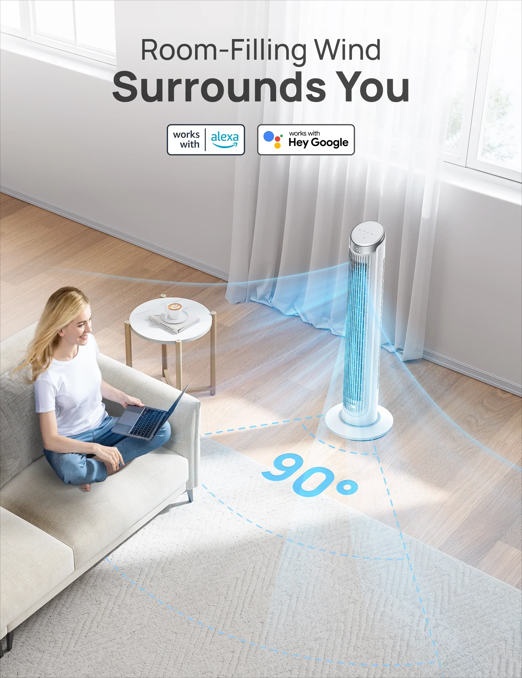 Smart Tower Fan Cruiser Pro T3S - Image 12