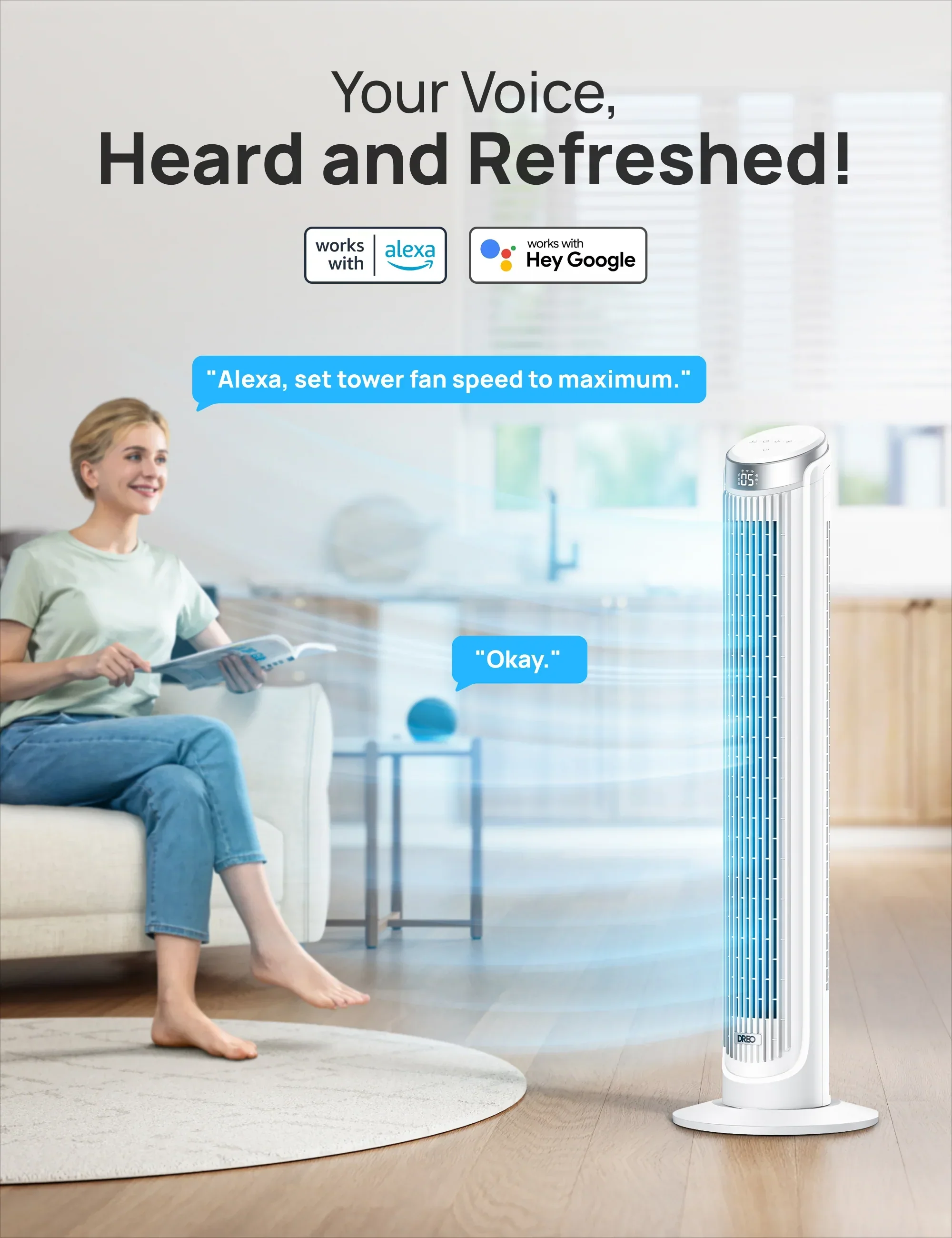 Smart Tower Fan Cruiser Pro T3S - Image 13