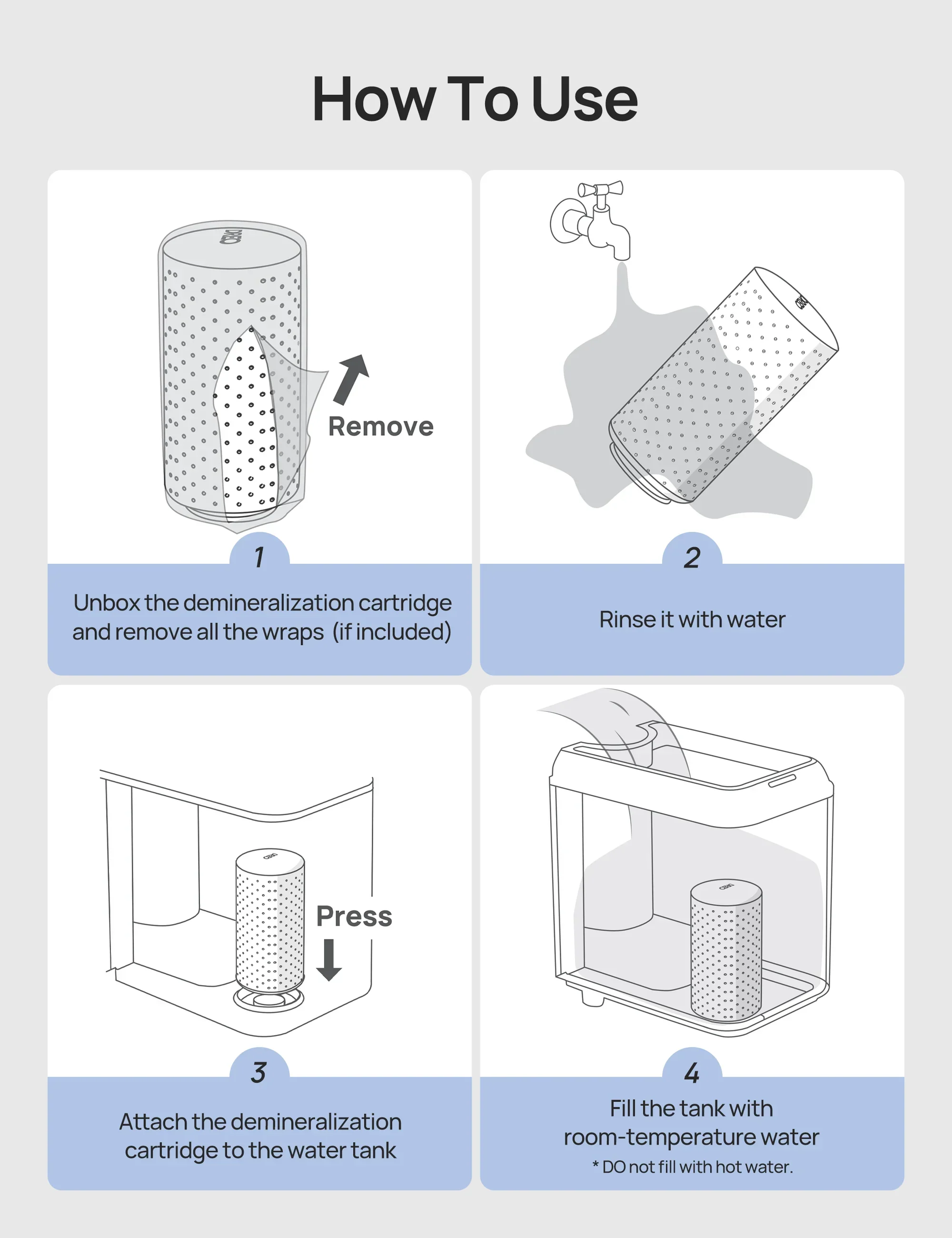 Demineralization Cartridge for Humidifiers - 3-Pack, Compatible with Dreo Humidifiers HM512S/713/713S/717S/813/813S - Image 6