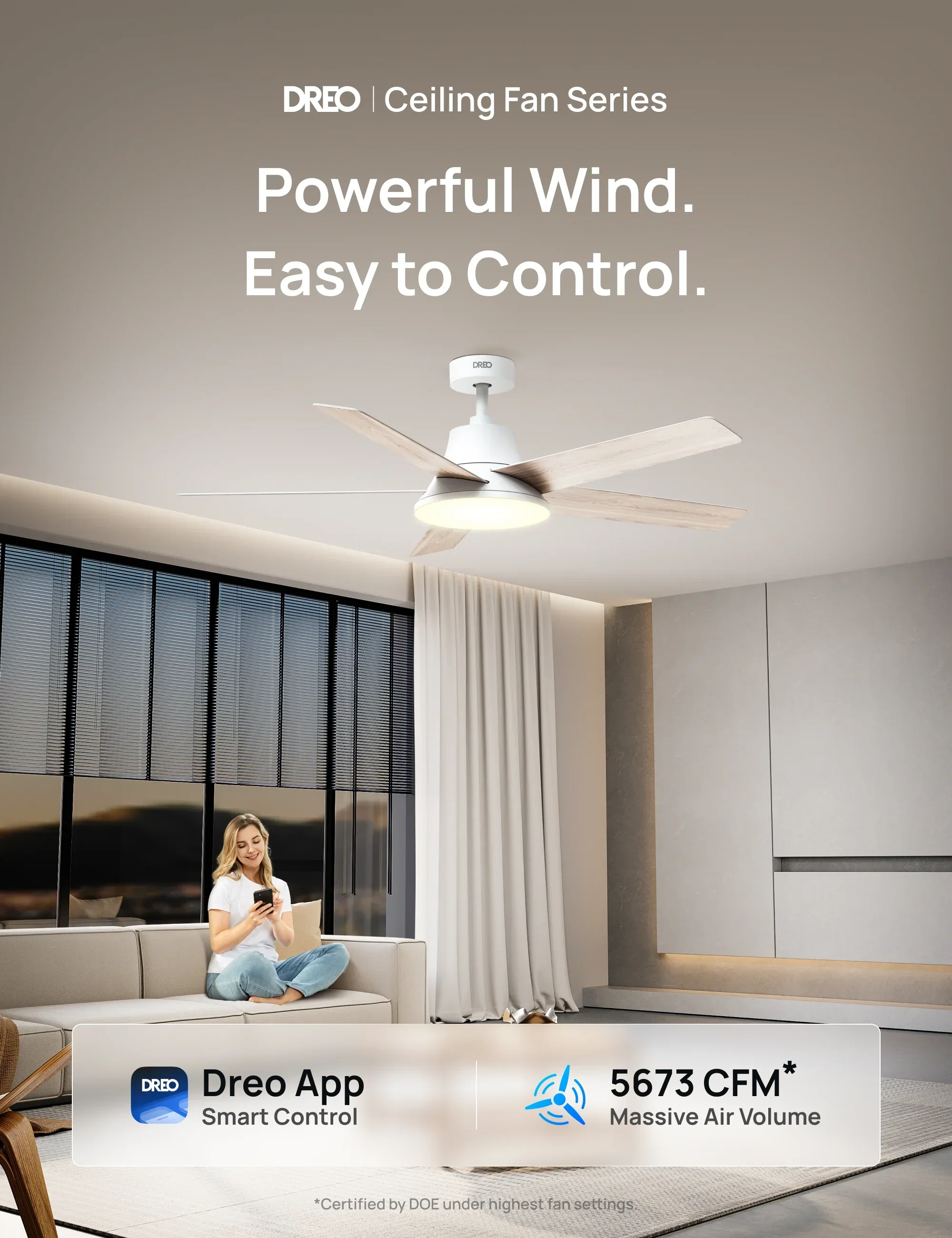 Smart Ceiling Fan 521S - Image 3