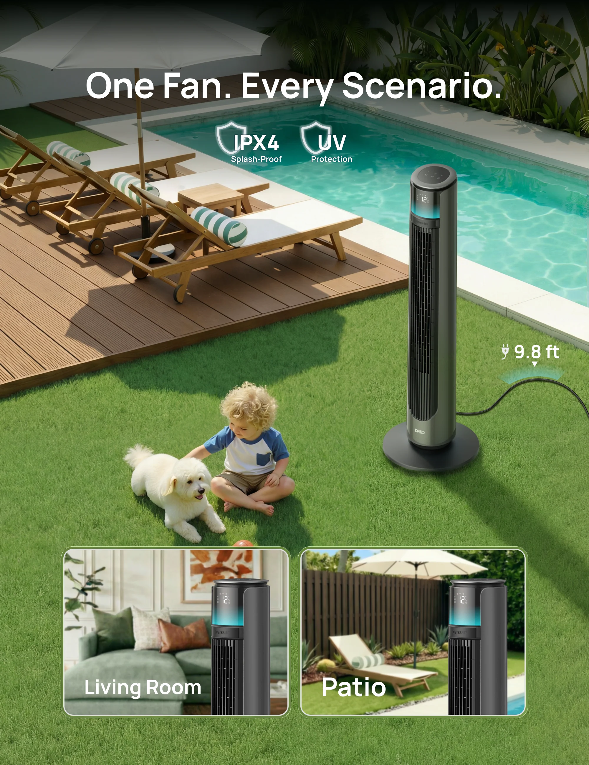 Outdoor Tower Fan 711S - Image 5