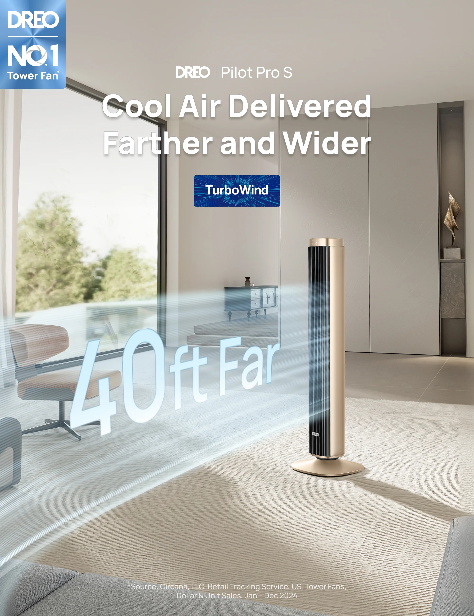 Smart Tower Fan Pilot Pro S - Image 10