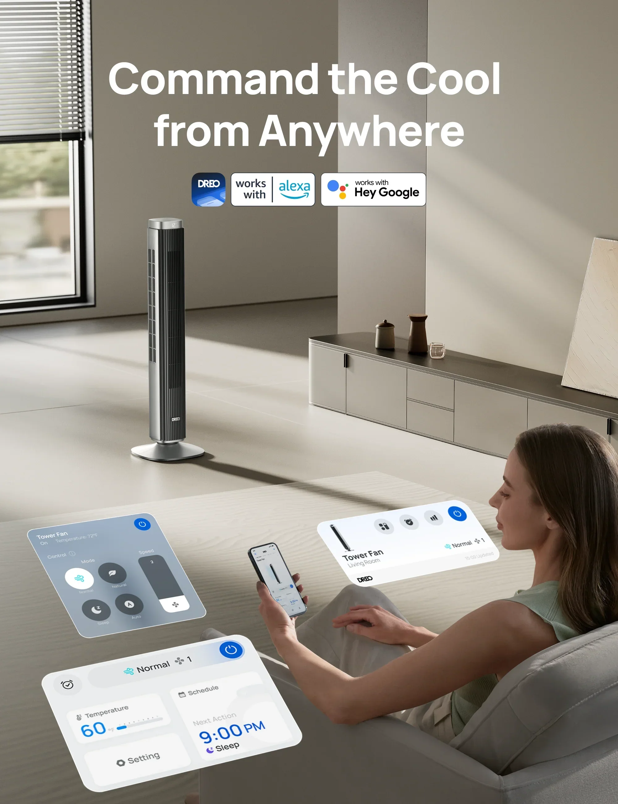 Smart Tower Fan Pilot Pro S - Image 6