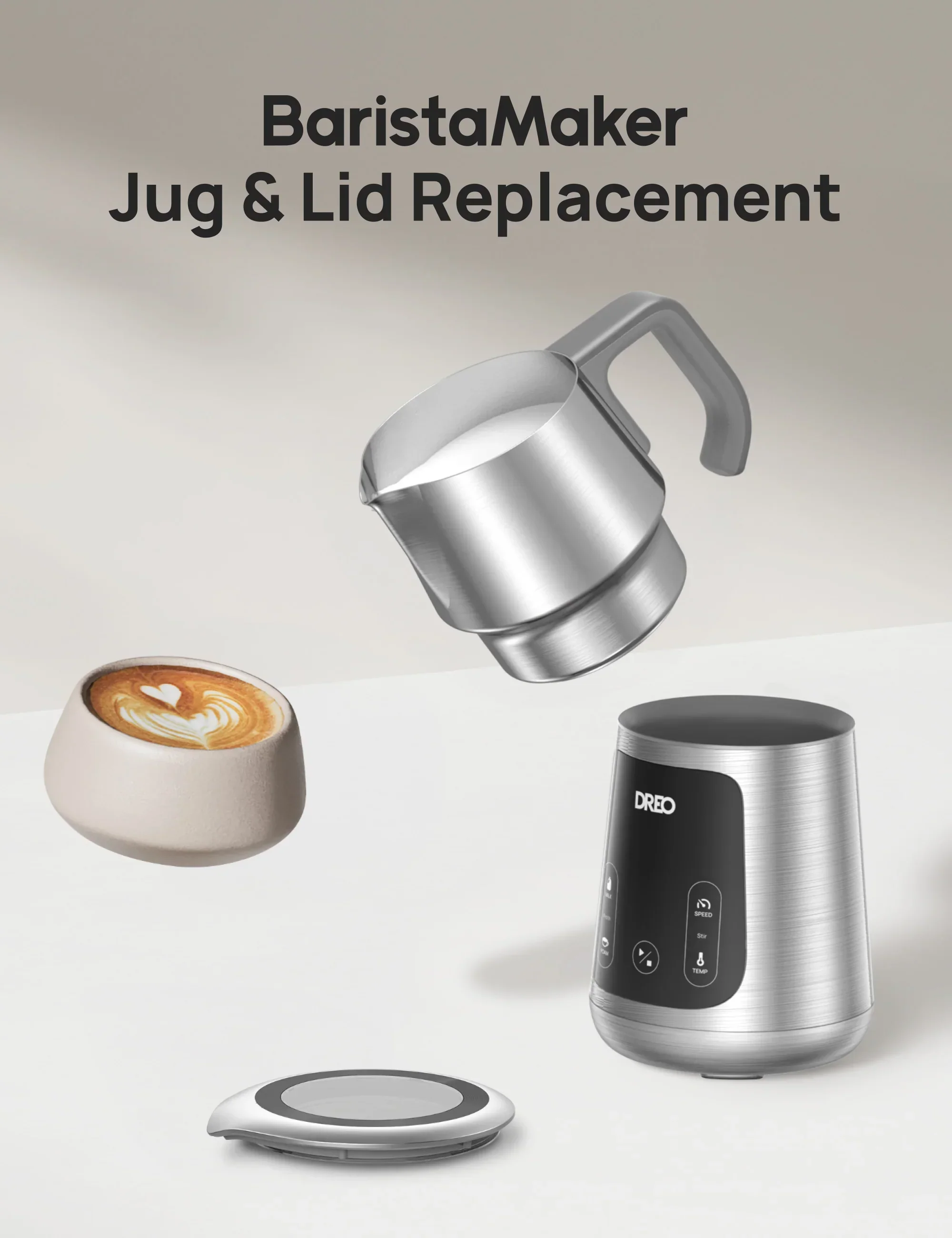 Pitcher Replacement for BaristaMaker Milk Frother - Image 2