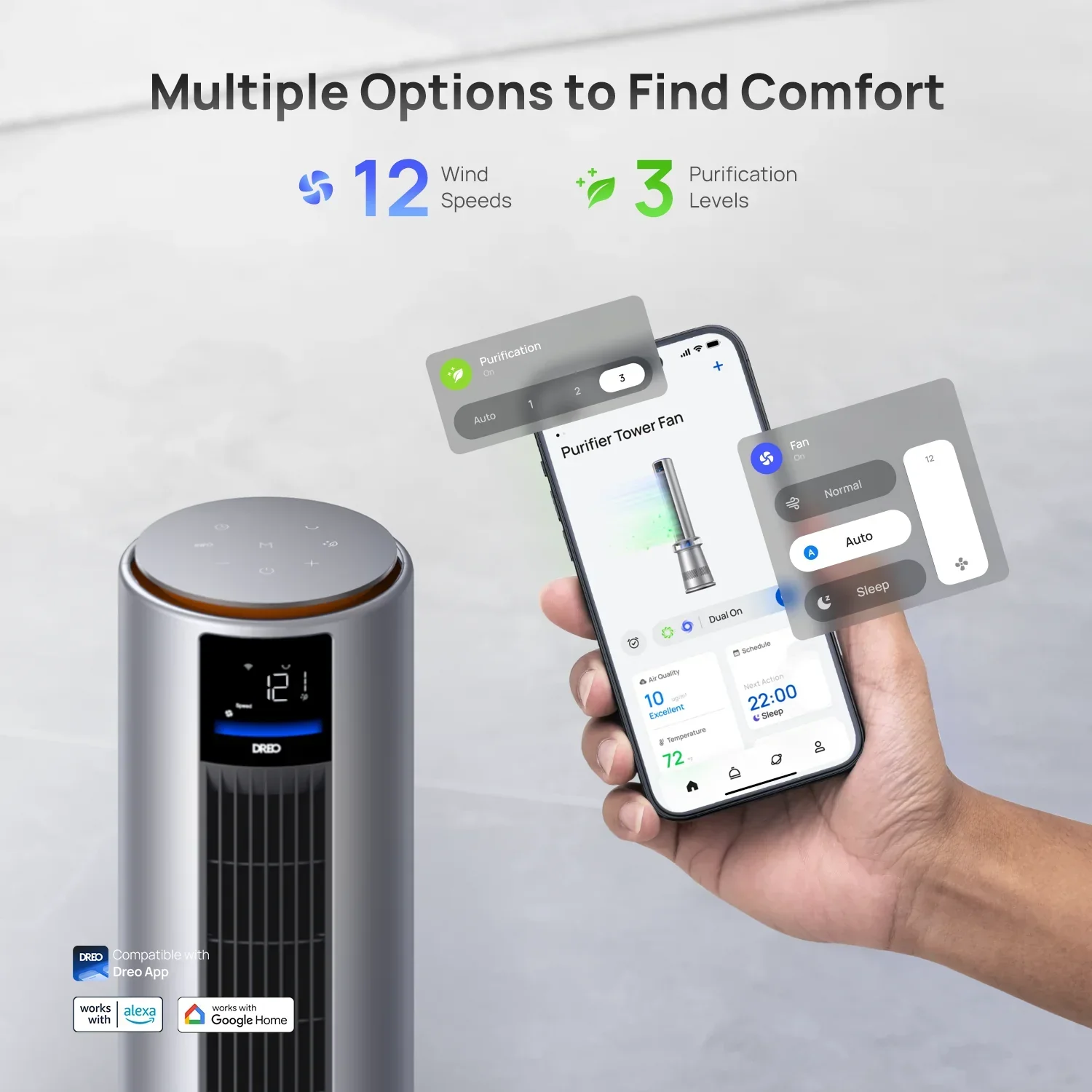 Air Purifier Tower Fan 710S - Image 16