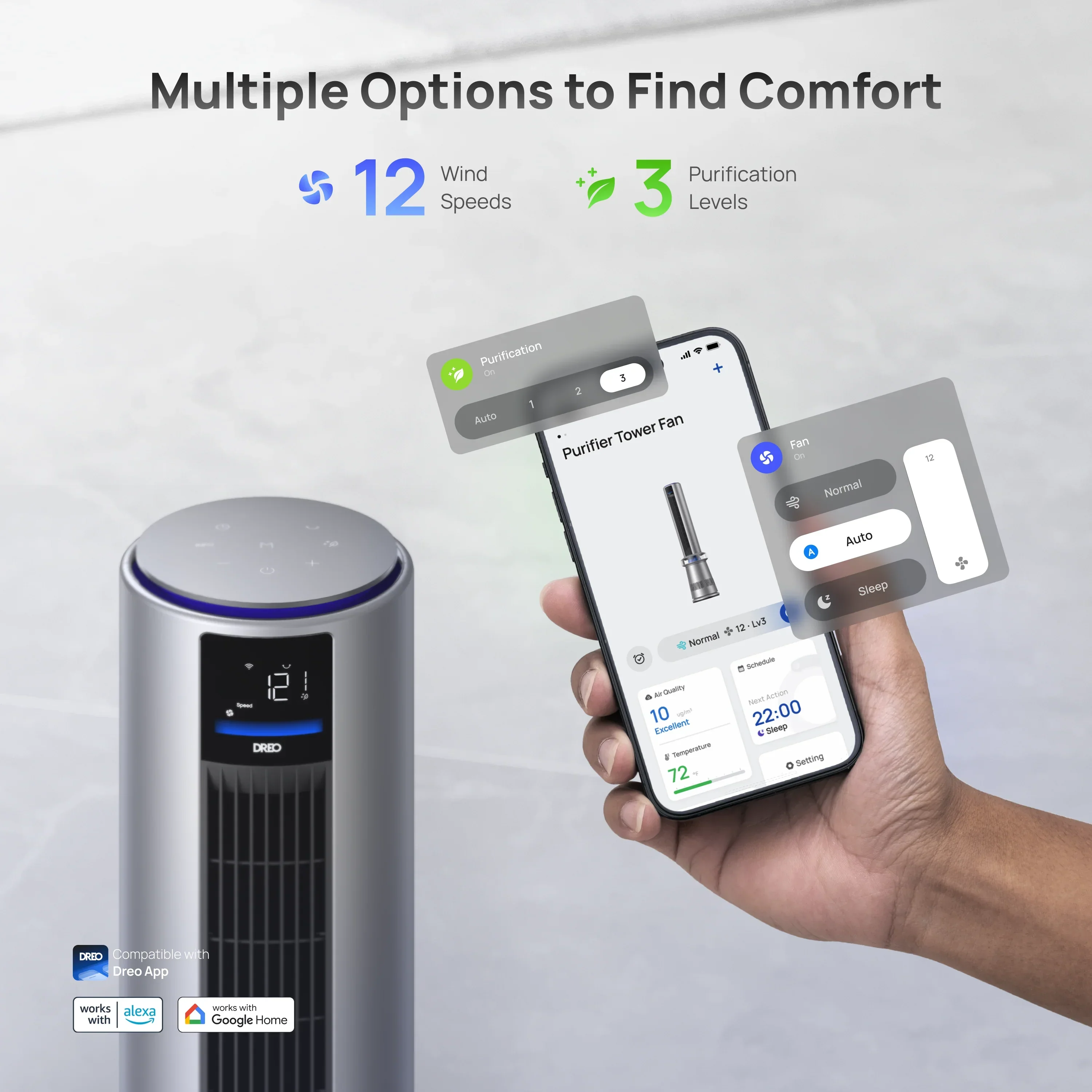 Air Purifier Tower Fan 710S - Image 7