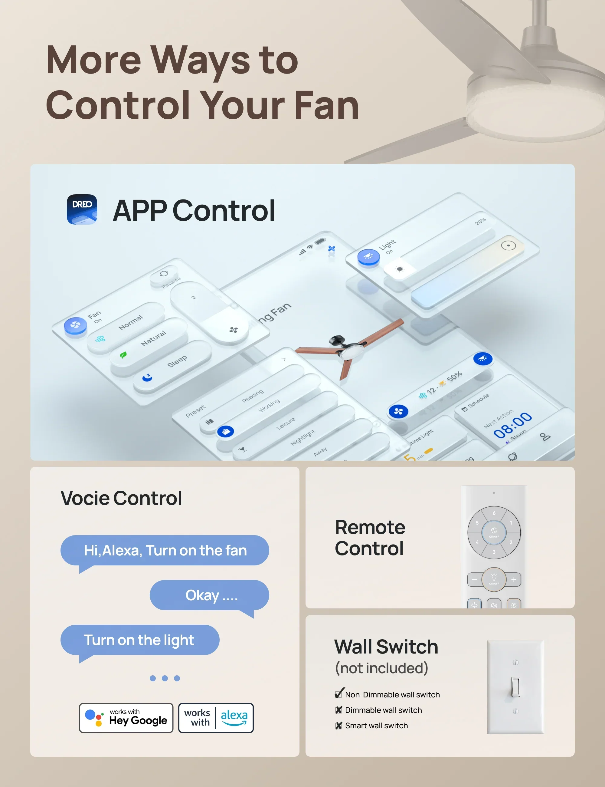 Smart Ceiling Fan 334S - Image 3