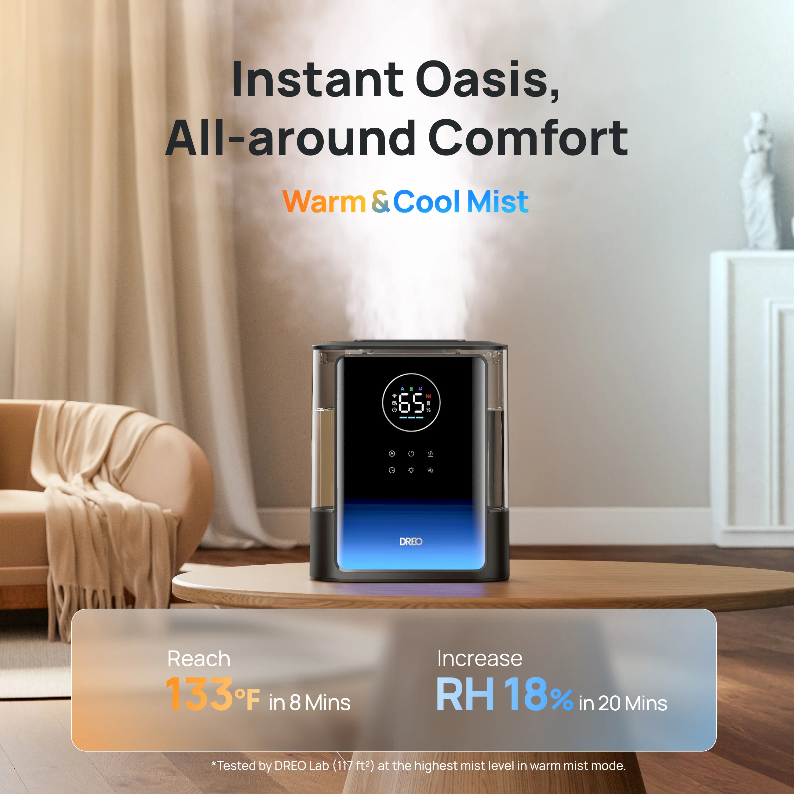 Smart Humidifier 717S 8L with Demineralization Cartridge - Image 3