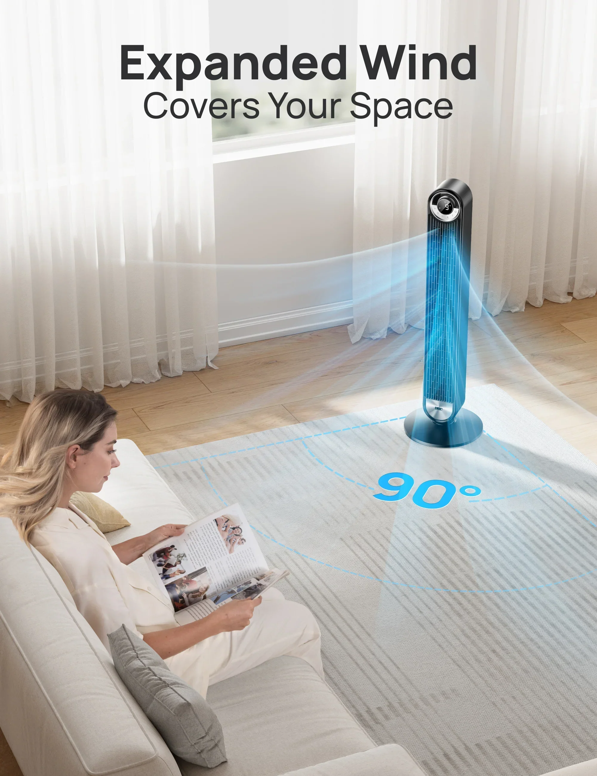 Smart Tower Fan 519S - Image 6
