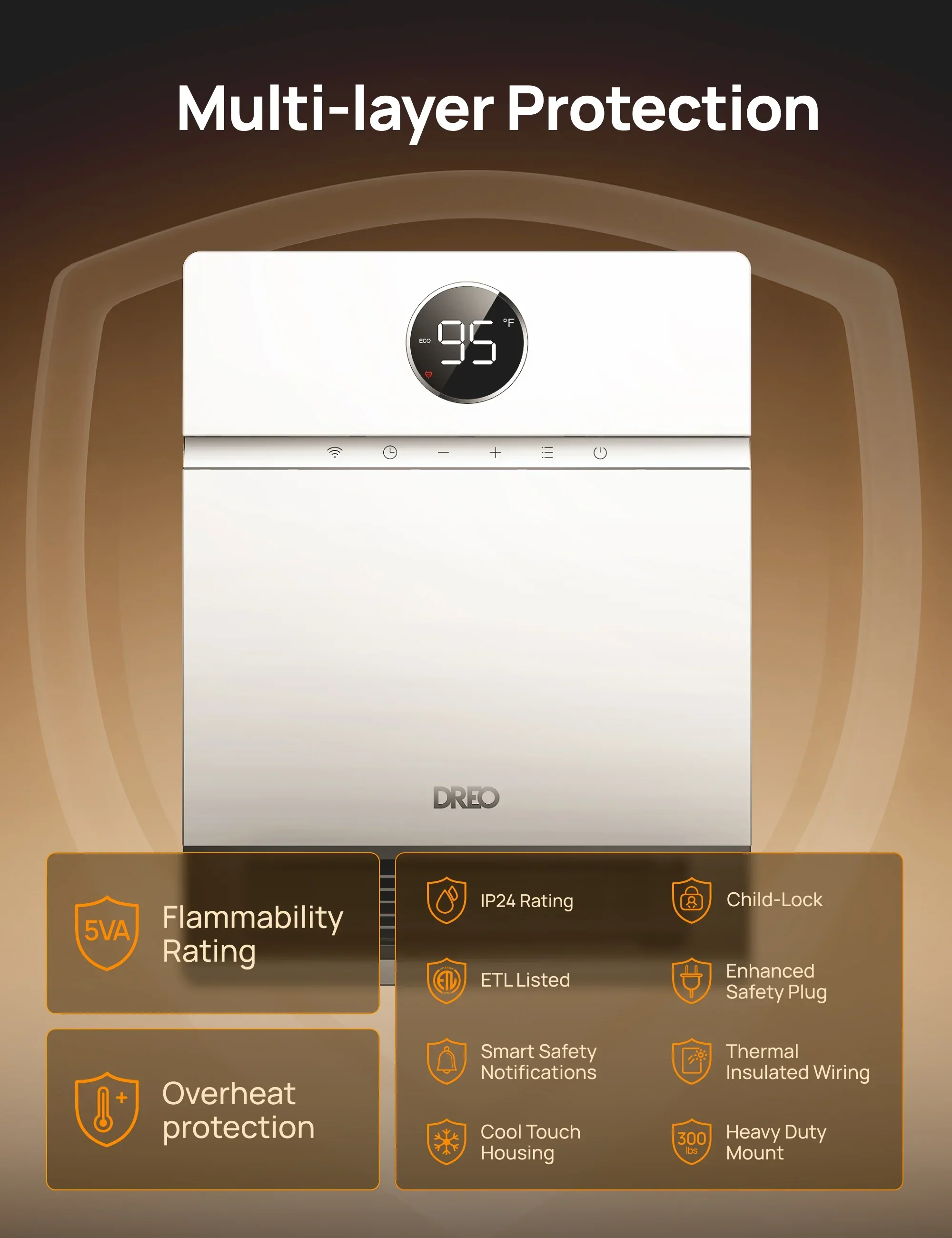 Smart Wall-mounted Heater 517S - Image 4