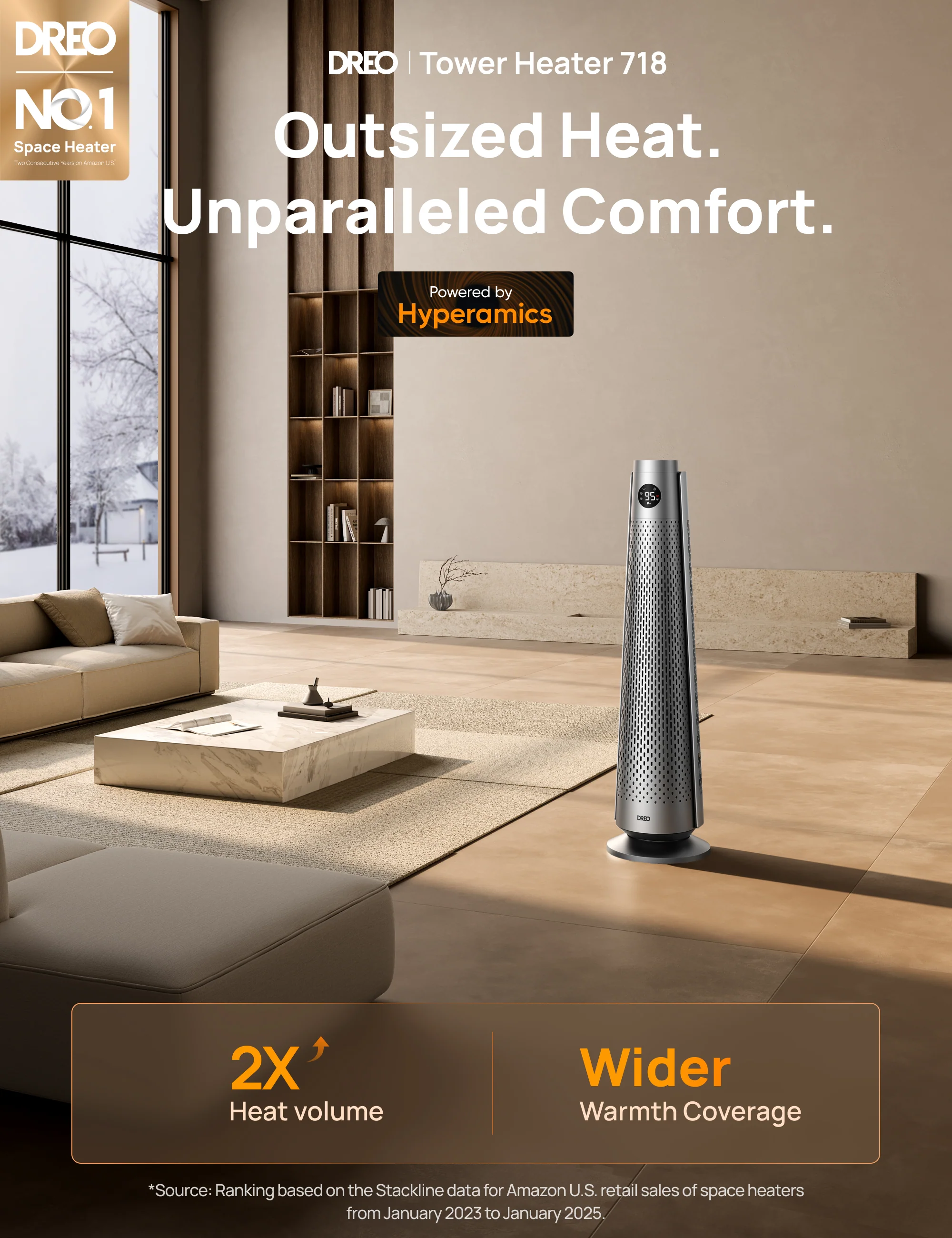 Tower Heater 718 & Smart Humidifier 735S 11L - Image 3