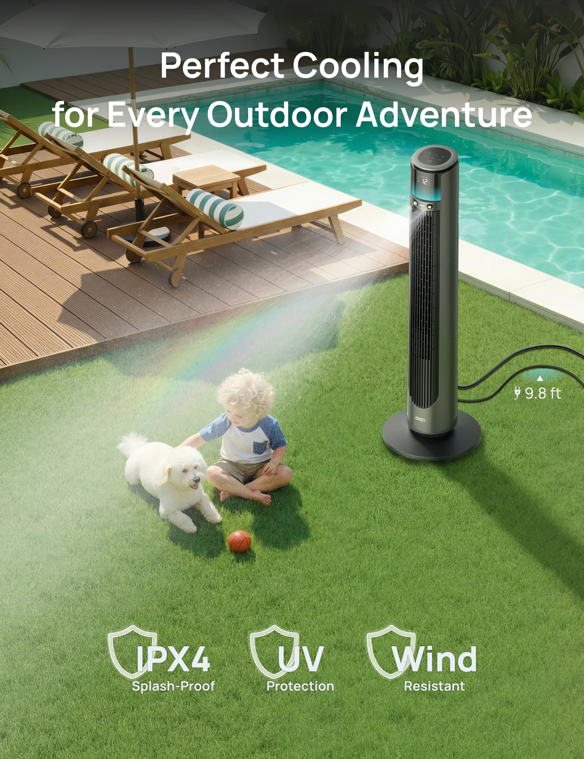 TurboCool™ Outdoor Misting Fan 711AS - Image 4