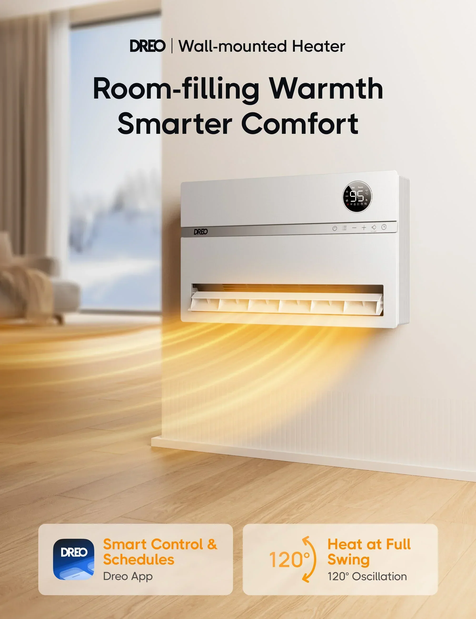 Smart Wall-Mounted Heater 719S - Image 3