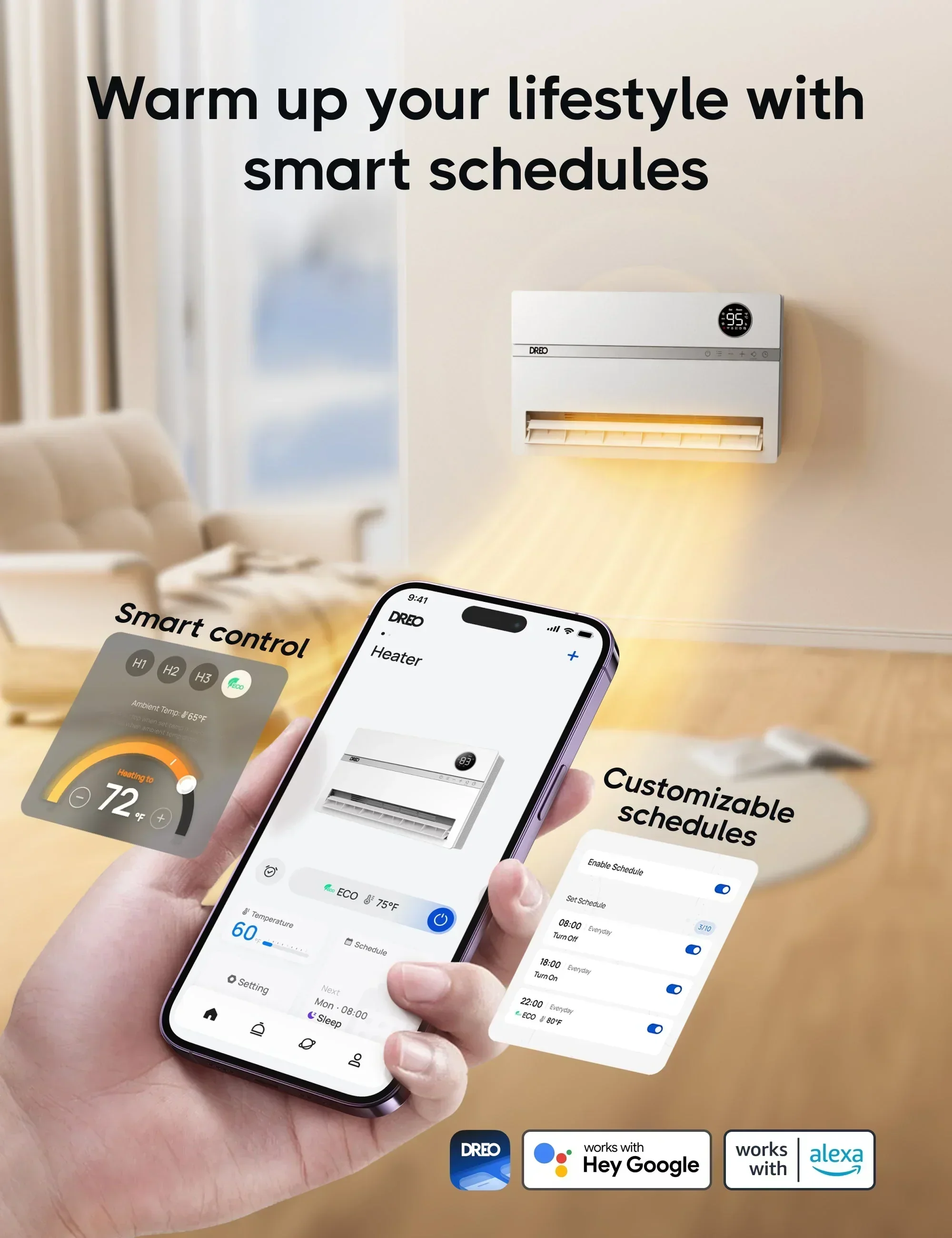 Smart Wall-Mounted Heater 719S - Image 4